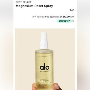 Alo magnesium reset spray